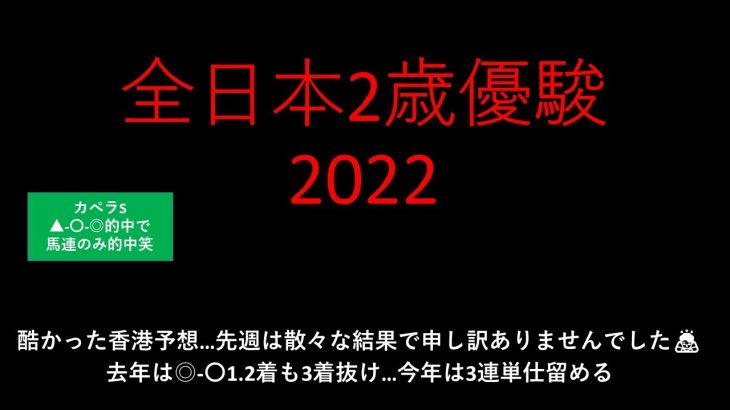 【競馬予想】2022 12/14全日本2歳優駿【地方競馬】